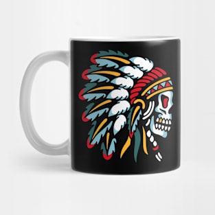 Native american skull Mug